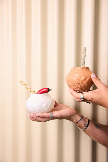 Corallo Vase mini 11x11x8 cm - Elfenbein - Byon