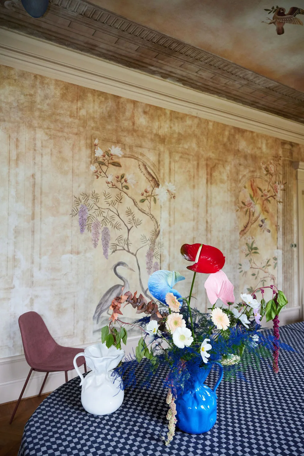 Crumple Vase, Blau Byon