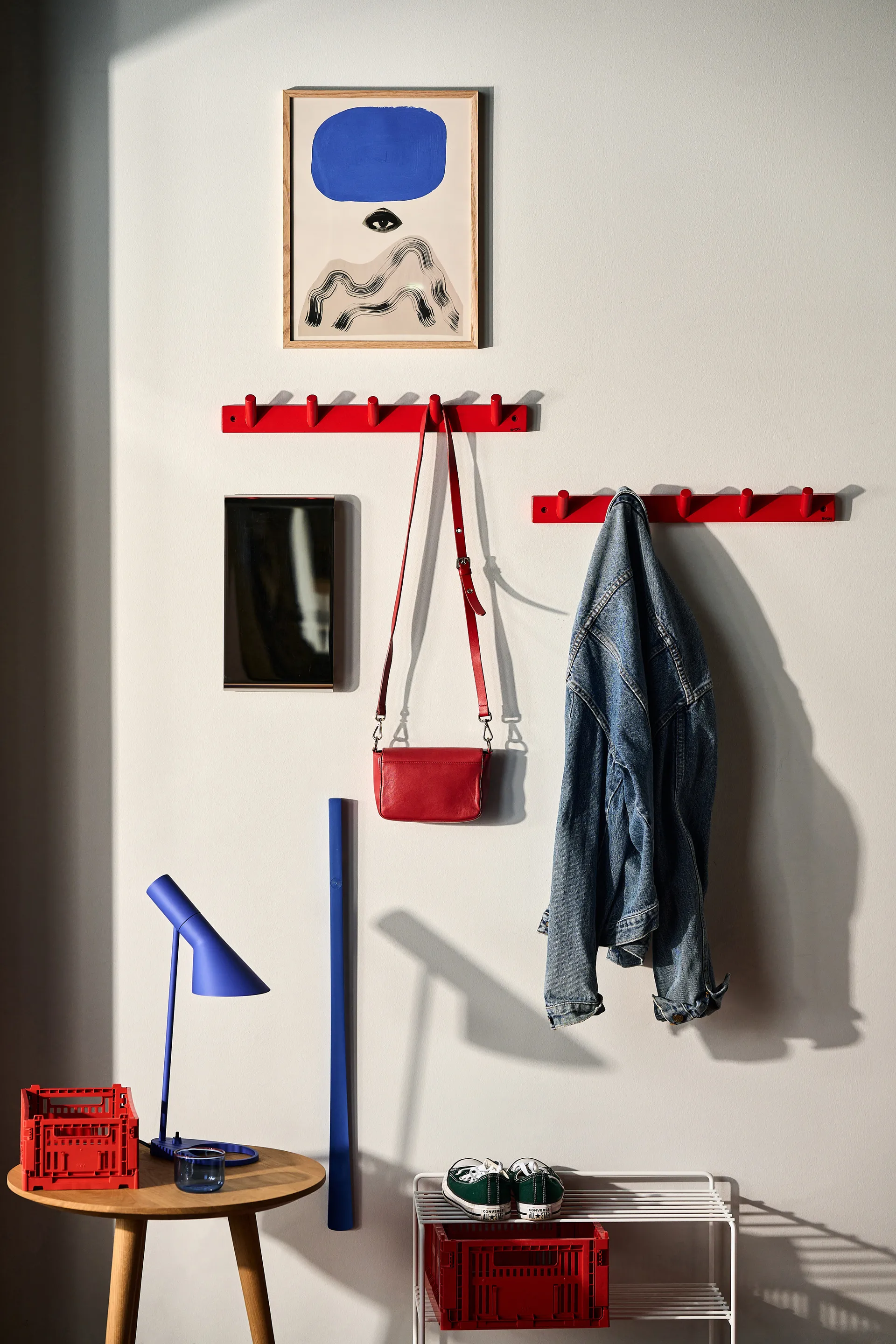 Else Hakenleiste 5 Haken, Rot Byon