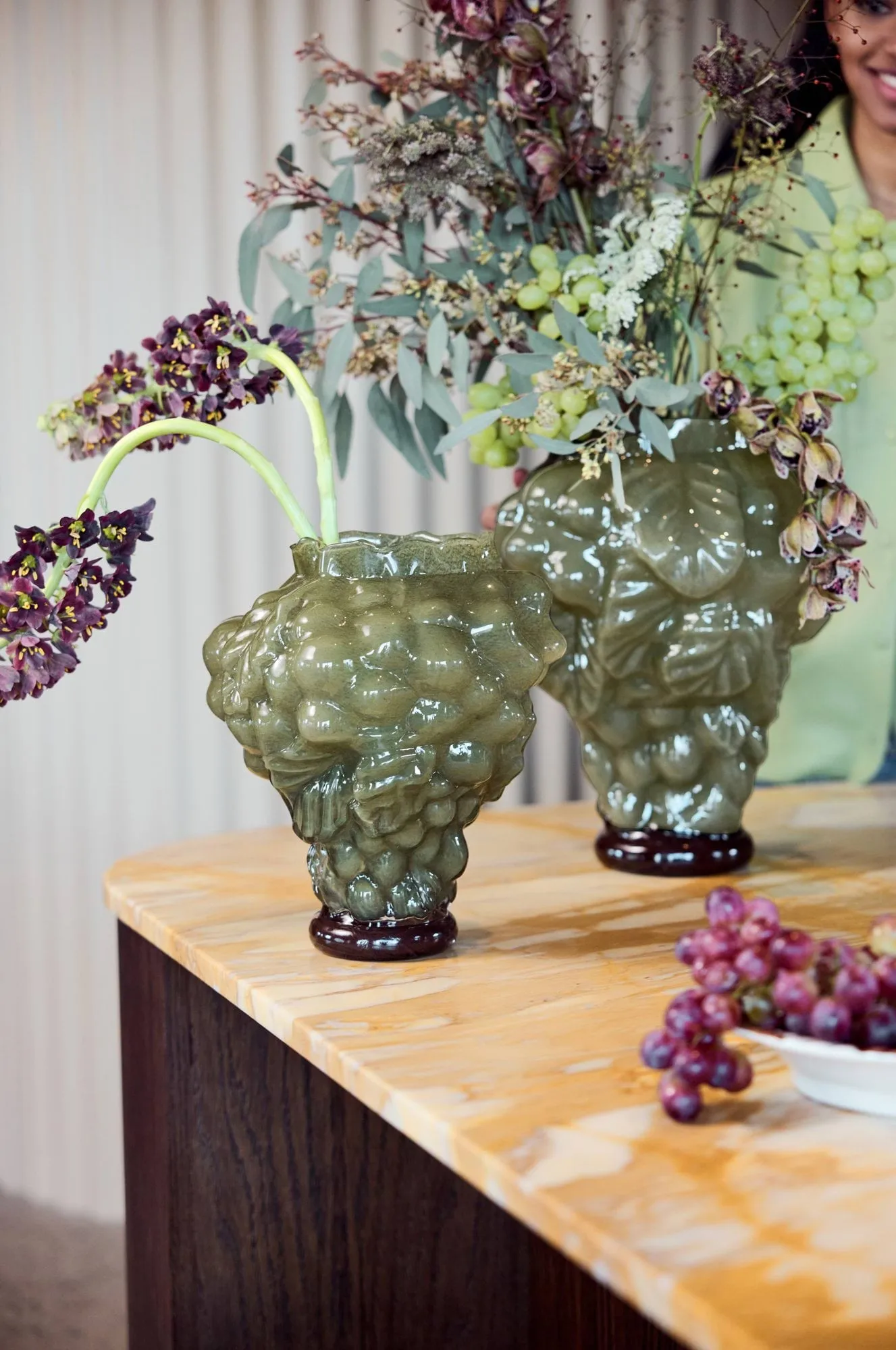 Fiano Vase, Grün, Ø23x28 cm Byon