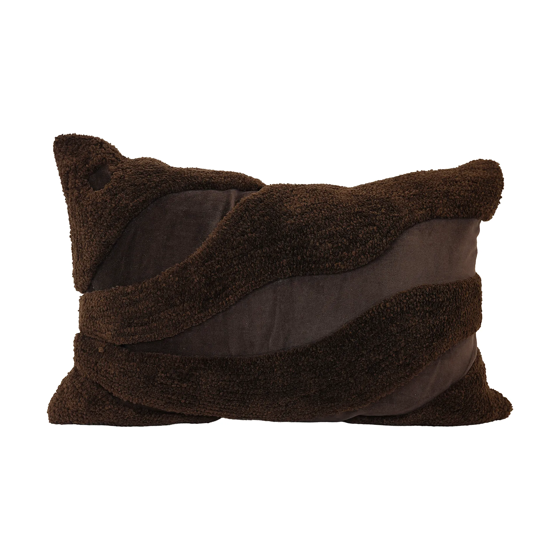 Fluffy Kissen 50 x 50cm, Braun, 40x60 cm Byon