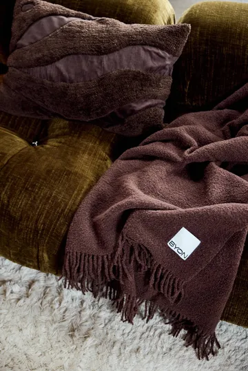 Fluffy Kissen 50 x 50cm - Braun, 40x60 cm - Byon