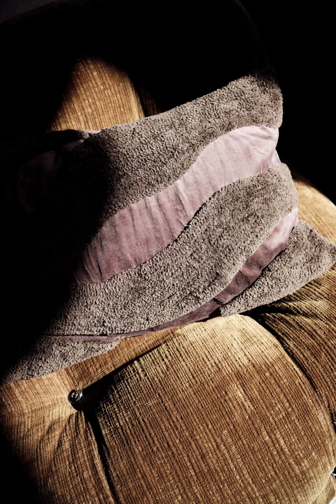 Fluffy Kissen 50 x 50cm, Braun, 40x60 cm Byon