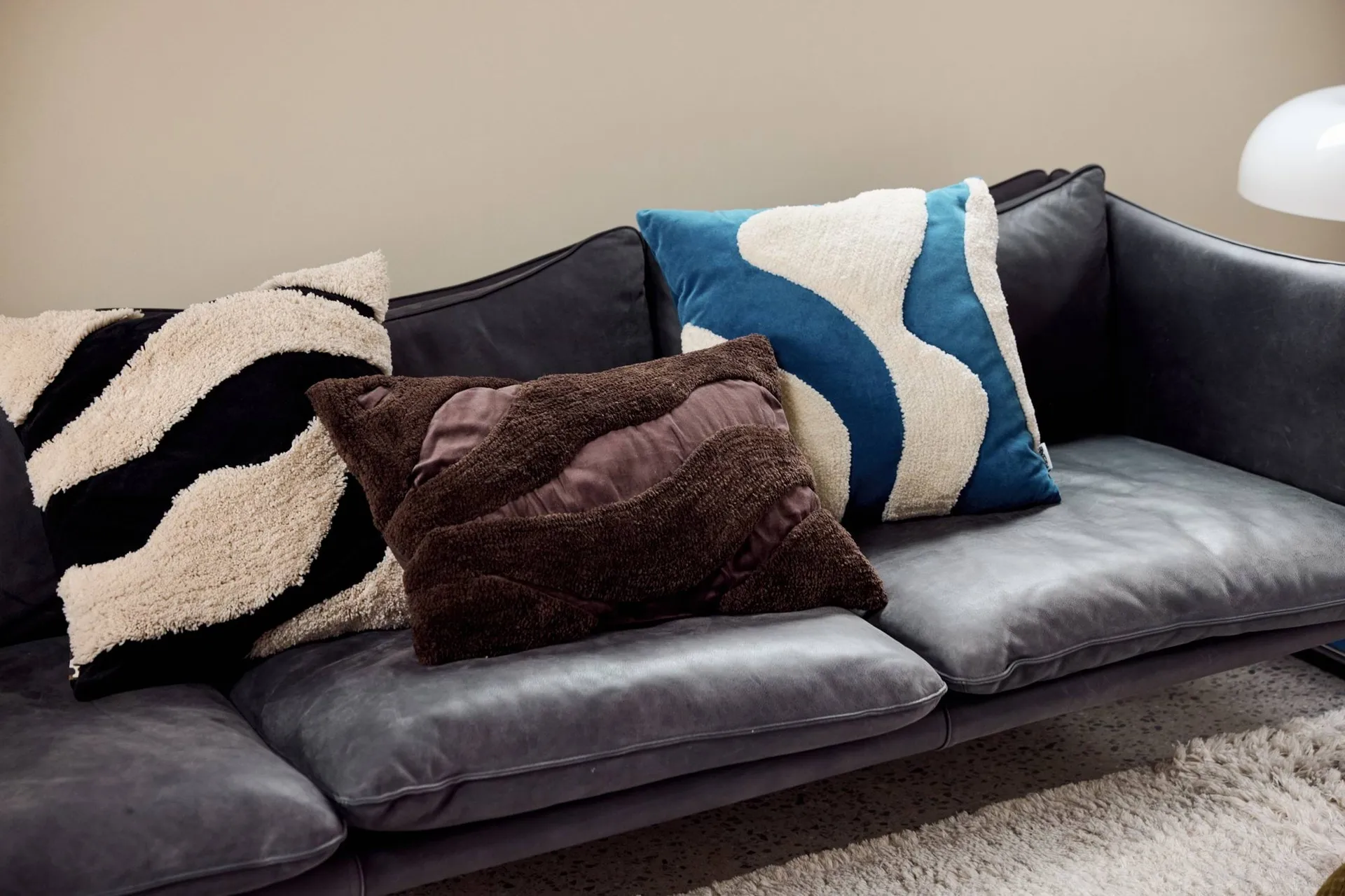 Fluffy Kissen 50 x 50cm, Braun, 40x60 cm Byon