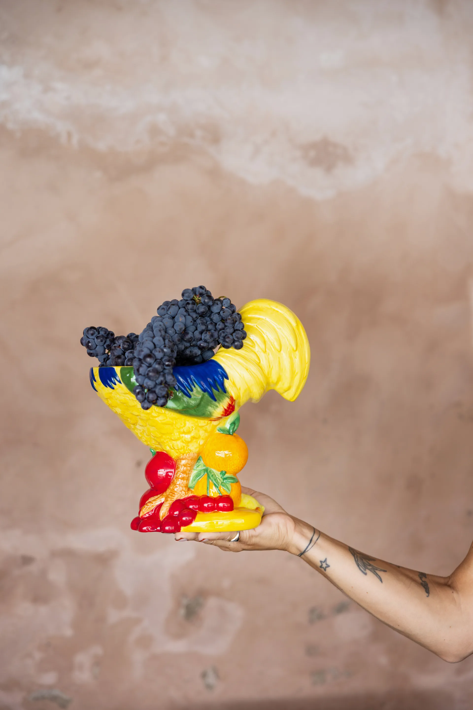 Fruity Rooster Schale, Gelb Byon