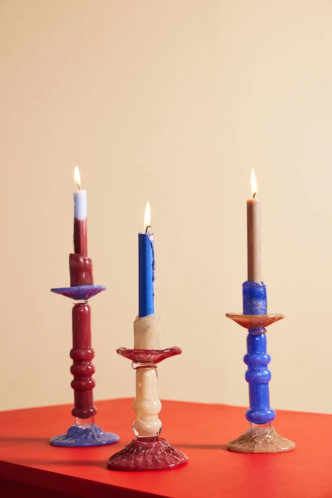 Lara Kerzenständer M 26 cm, Blau Byon