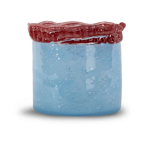 Lara Windlicht M 15 cm, Hellblau Byon