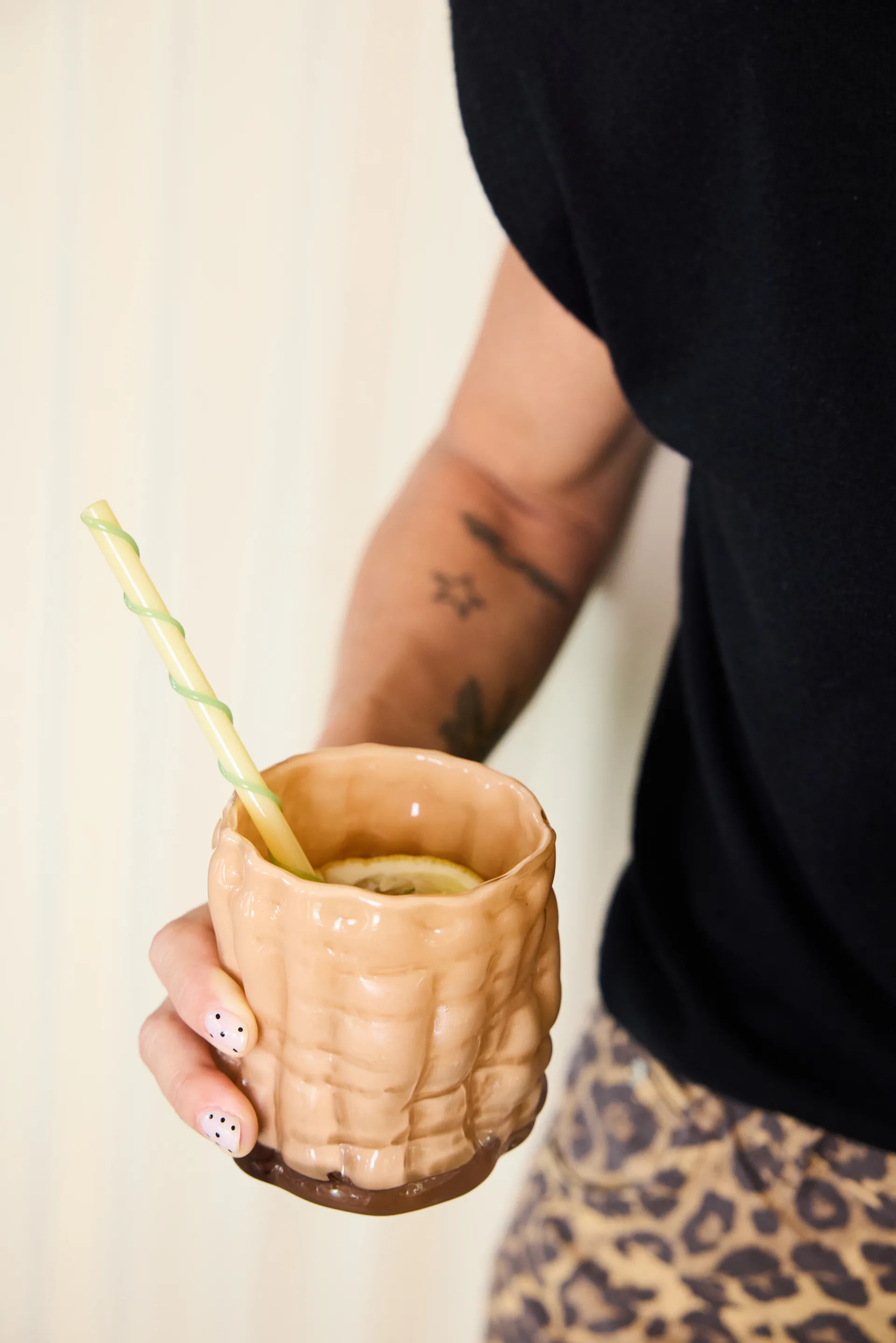 Laranne Windlicht Ø10 cm, Pfirsich Byon