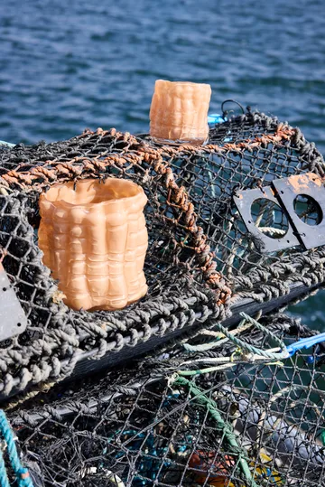 Laranne Windlicht Ø15 cm - Pfirsich - Byon