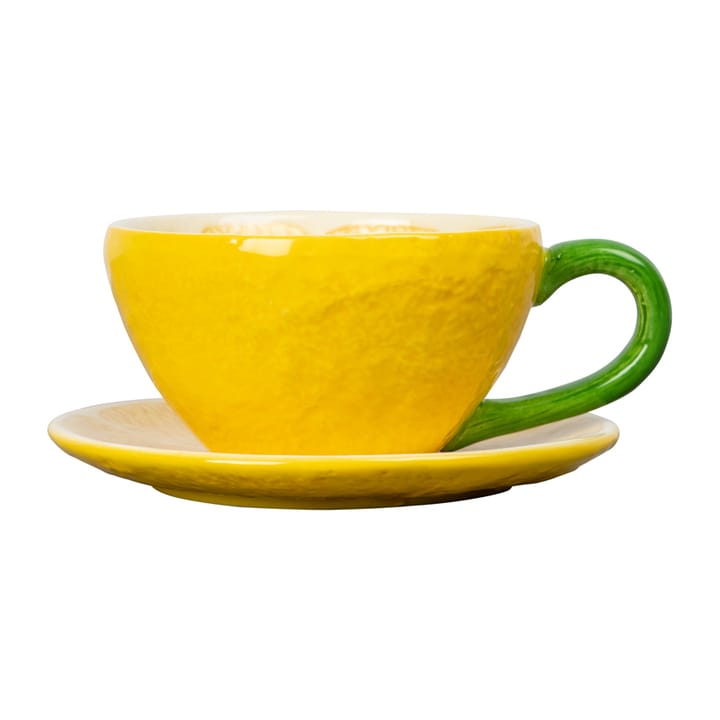 Lemon Tasse mit Untersetzer 25cl - Yellow - Byon