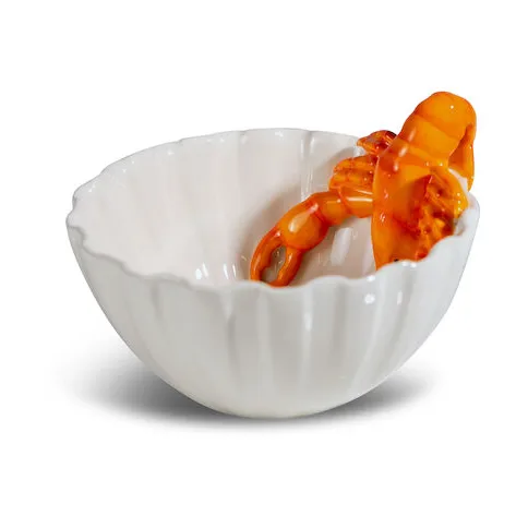 Byon Lobsti Schale Ø14cm Weiß-orange