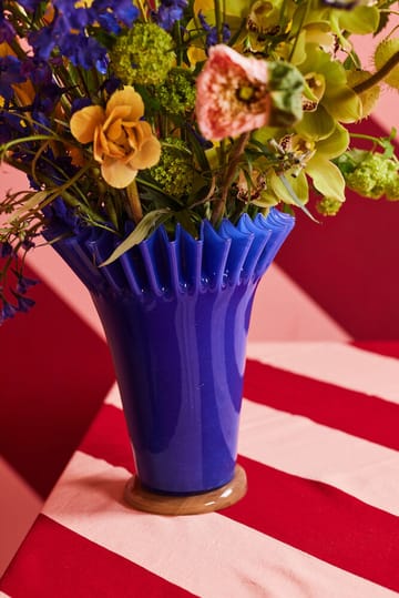 Lori Vase 30cm - Blue-beige - Byon