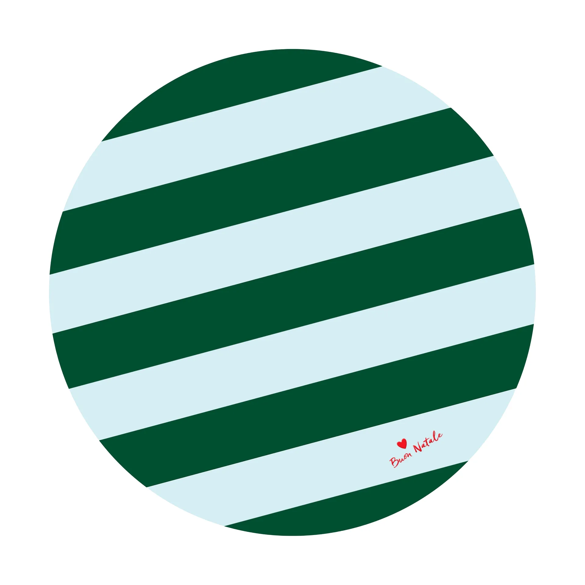 Love Weihnachtsbaumdecke Ø100 cm, Grün-hellblau Byon