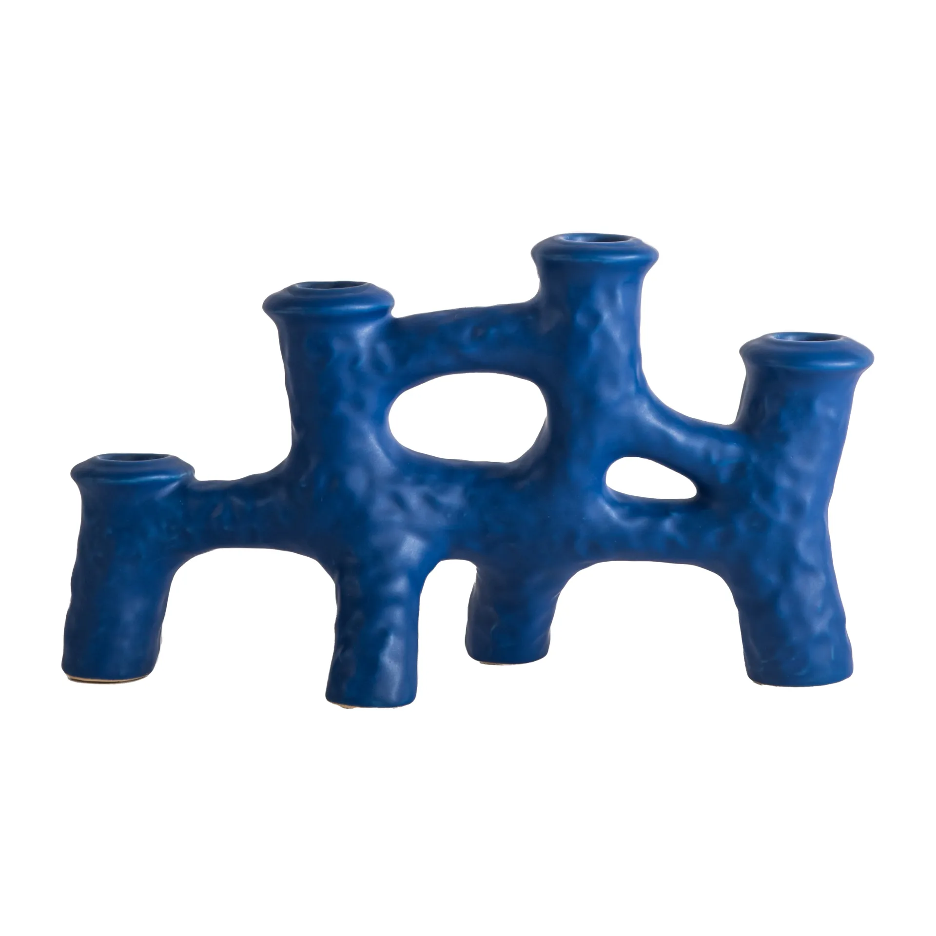 Luca Kerzenhalter 12 x 30cm, Blau Byon