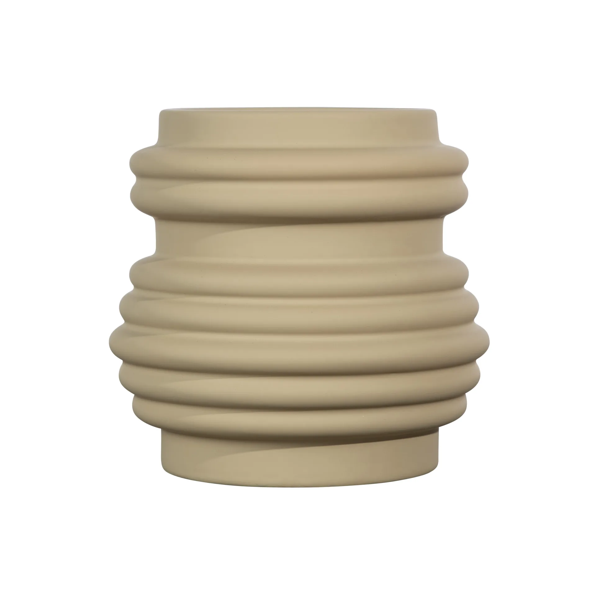 Mila Vase 15cm, Beige Byon