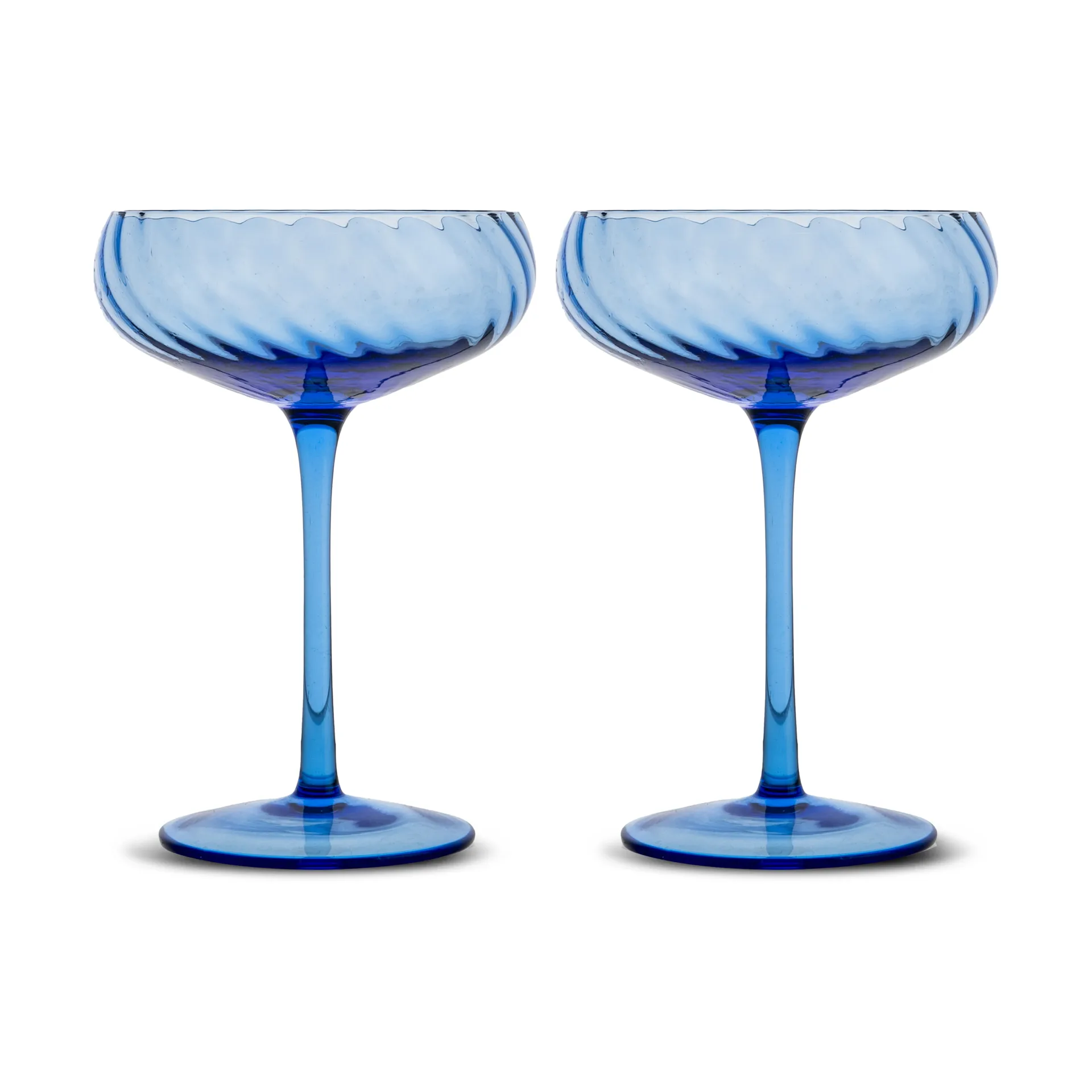 Opacity Champagnerglas 30 cl 2er-Pack, Blau Byon