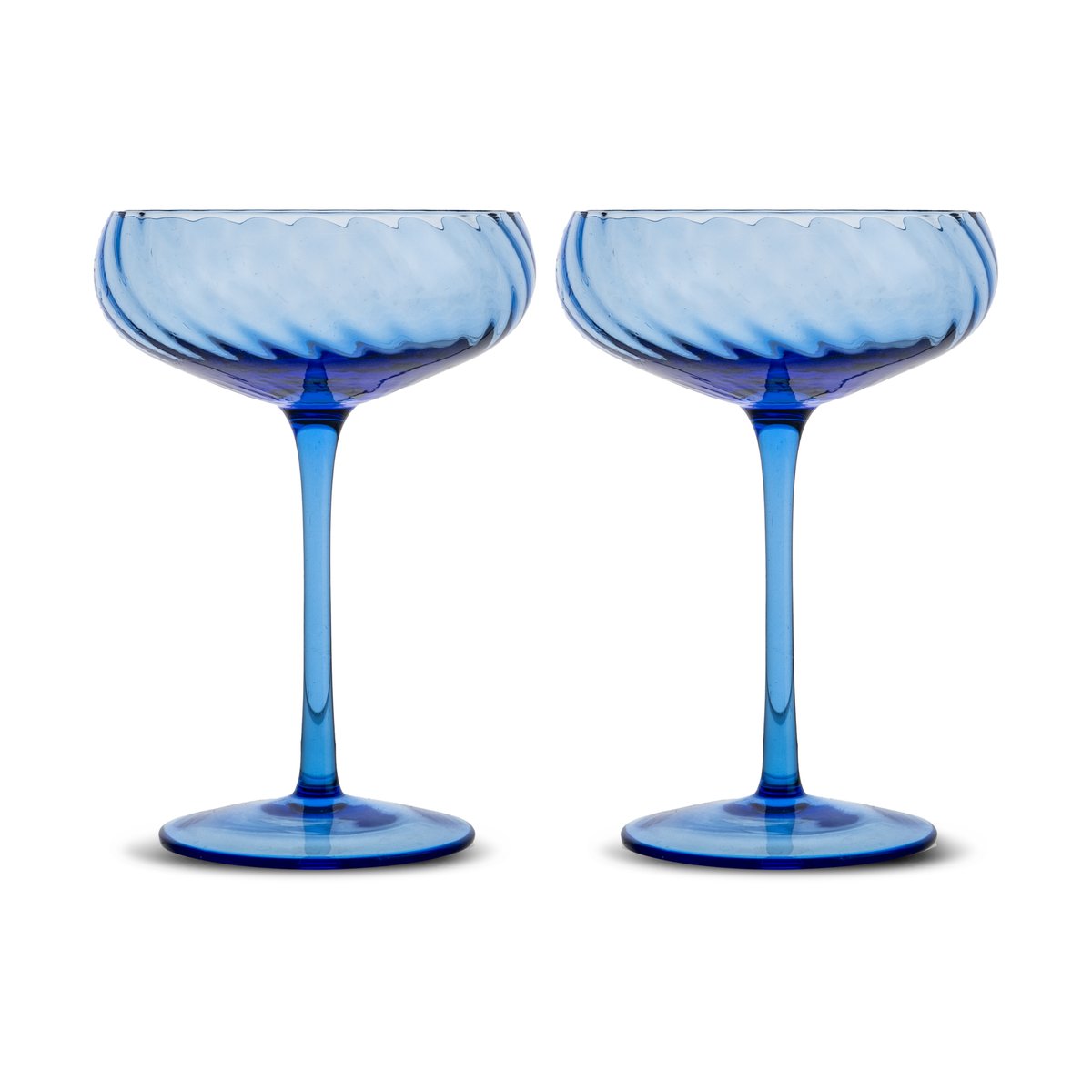 Byon Opacity Champagnerglas 30 cl 2er-Pack Blau