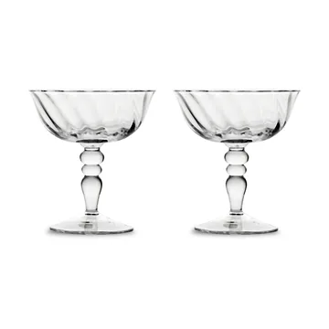 Opacity italienisches Champagnerglas 15 cl 2er-Pack - Klar - Byon