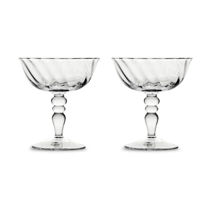 Opacity italienisches Champagnerglas 15 cl 2er-Pack - Klar - Byon