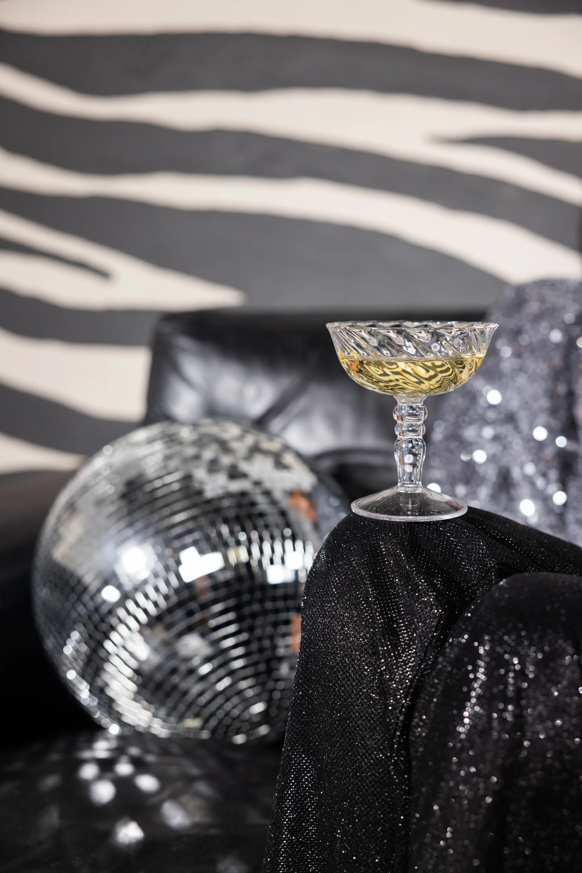 Opacity italienisches Champagnerglas 15 cl 2er-Pack, Klar Byon