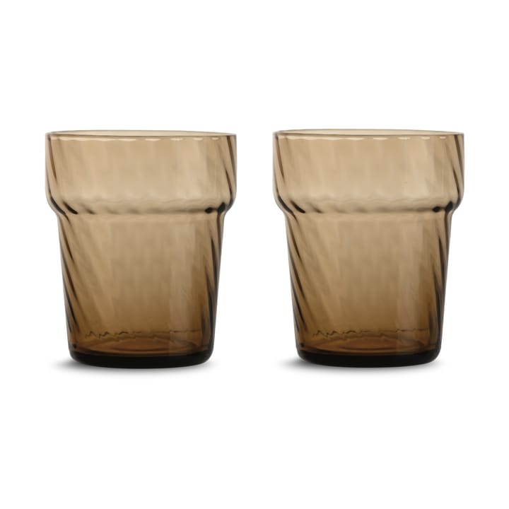 Opacity Trinkglas 30 cl 2er-Pack - Braun - Byon