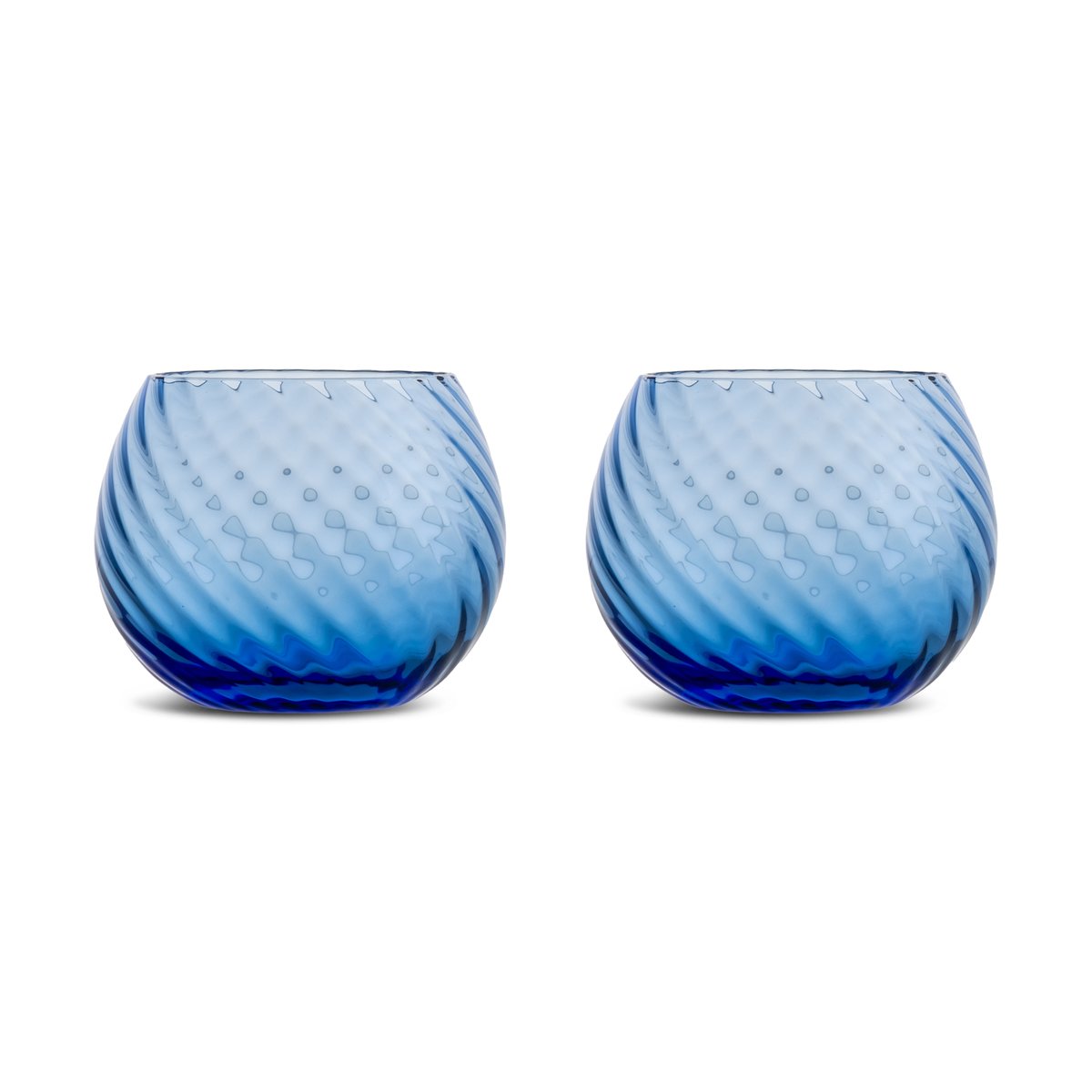 Byon Opacity Wasserglas 22 cl 2er-Pack Blau