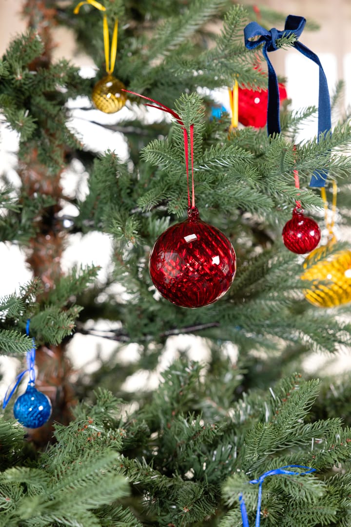 Opacity Weihnachtsbaumkugel M Ø8 cm 2er-Pack, Rot Byon