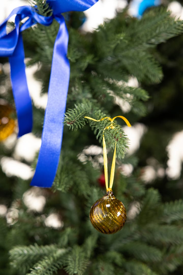 Opacity Weihnachtsbaumkugel XS Ø4 cm 2er-Pack, Gelb Byon