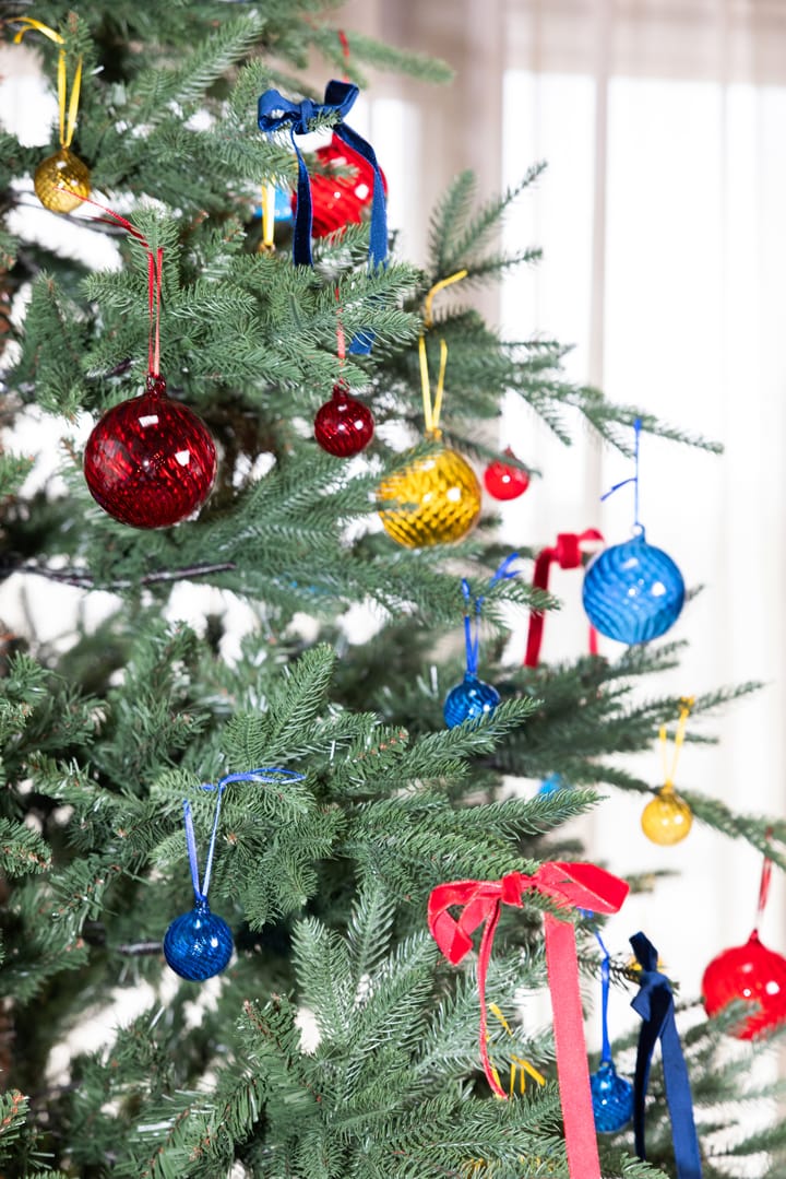 Opacity Weihnachtsbaumkugel XS Ø4 cm 2er-Pack, Gelb Byon