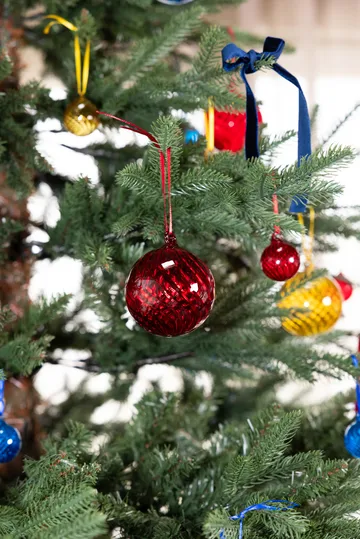 Opacity Weihnachtsbaumkugel XS Ø4 cm 4er-Pack - Gelb - Byon