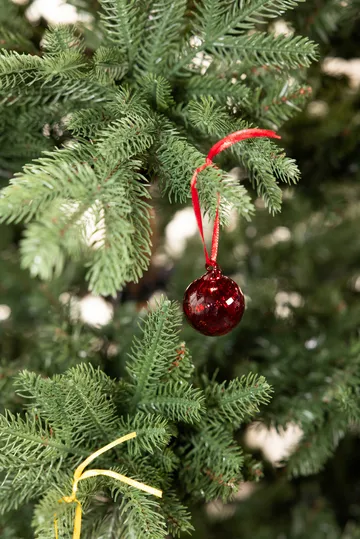 Opacity Weihnachtsbaumkugel XS Ø4 cm 4er-Pack - Rot - Byon