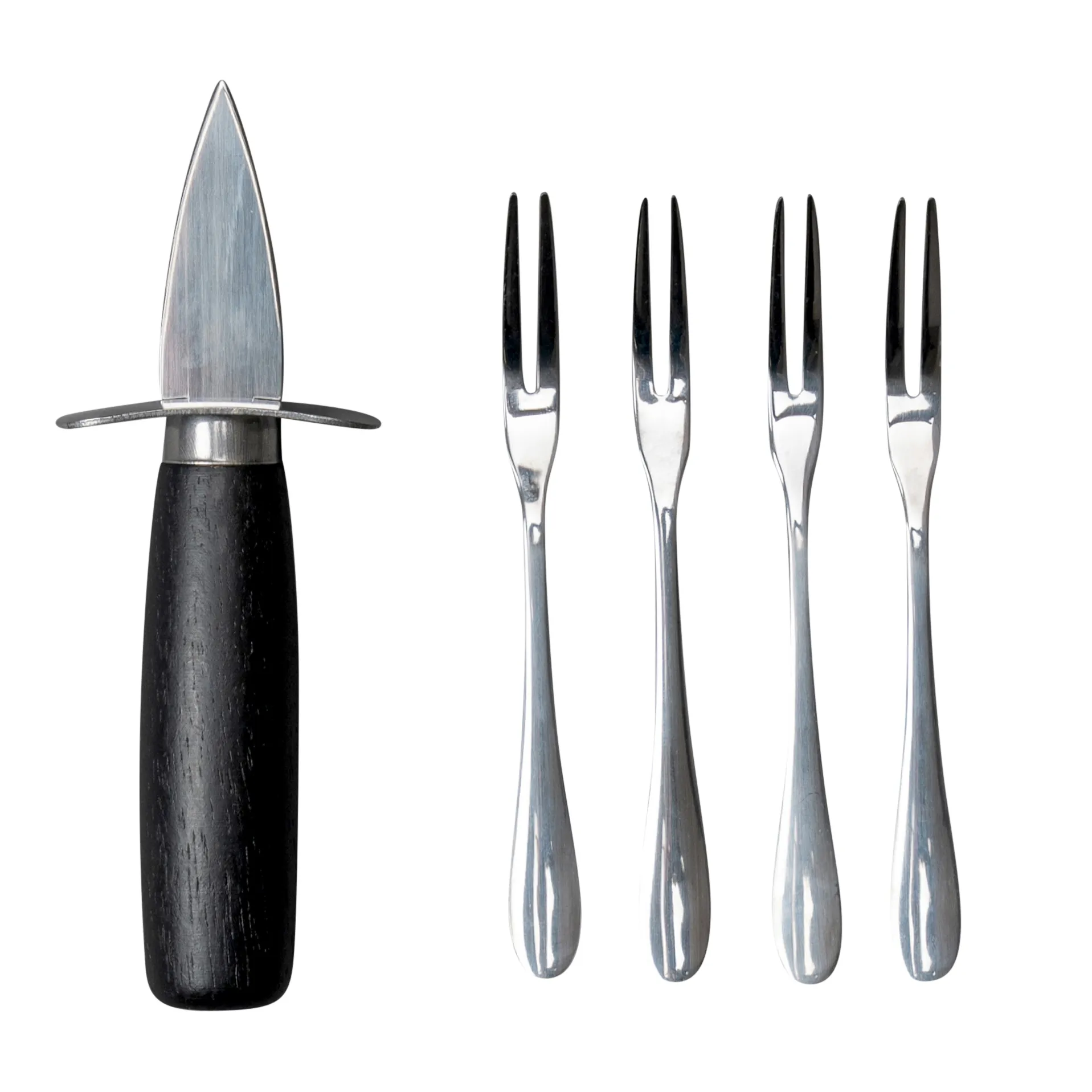 Ostrica oyster Set, Schwarz-silber Byon