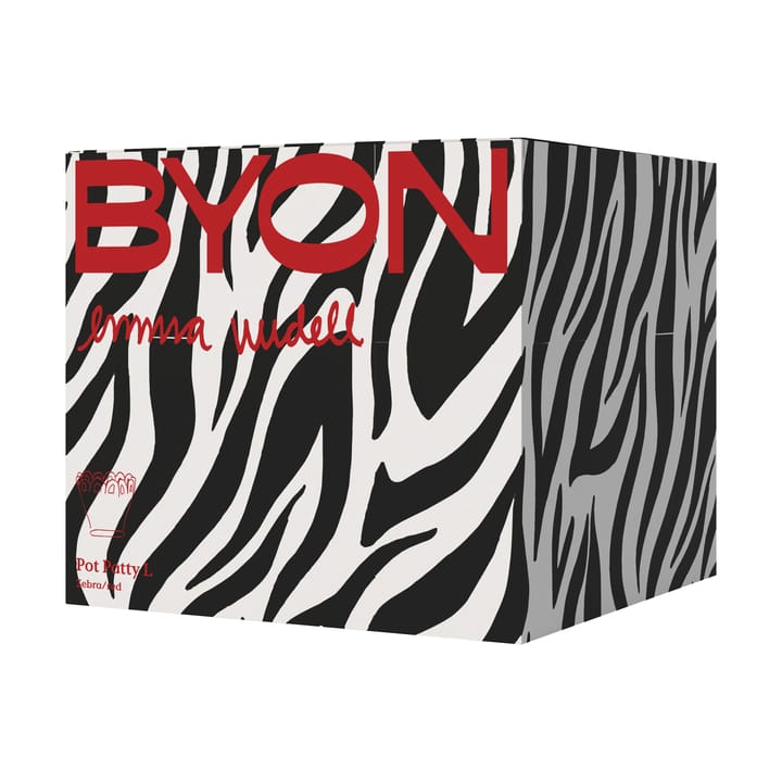 Patty Topf L Ø30 cm, Zebra-rot Byon