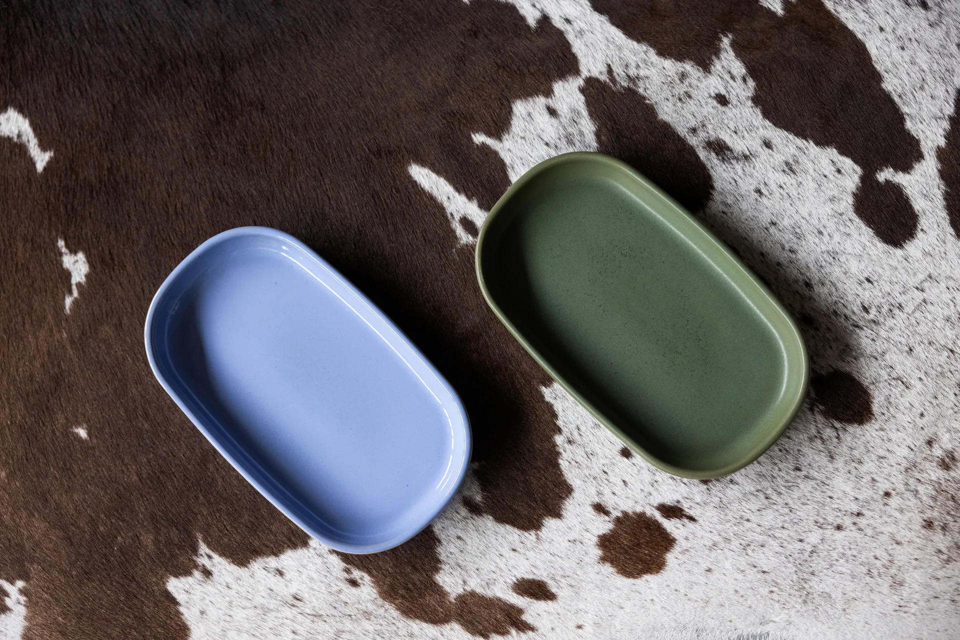 Porto Servierplatte 18x30 cm, Hellblau Byon