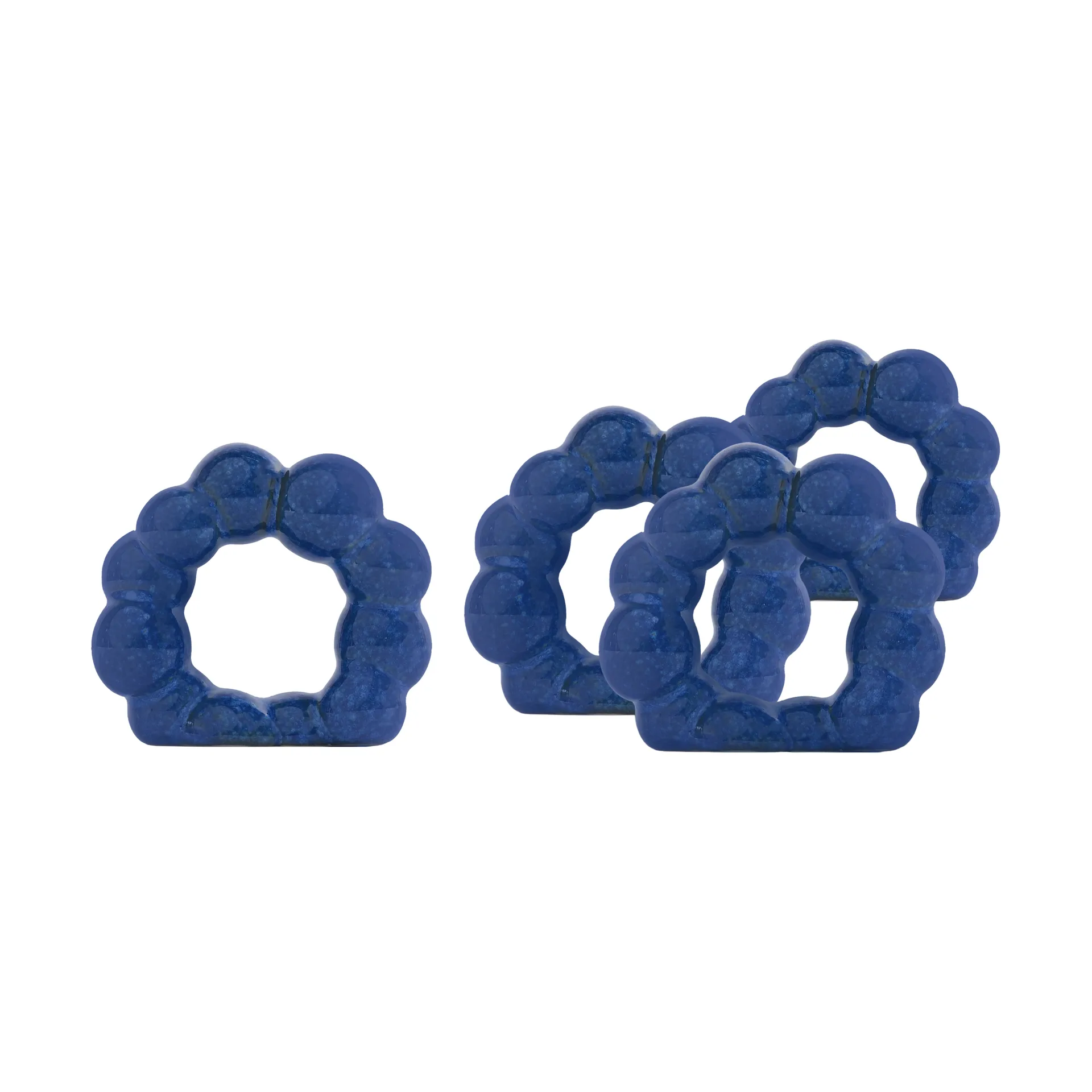 Porto Serviettenring 4‑er Pack, Blau Byon