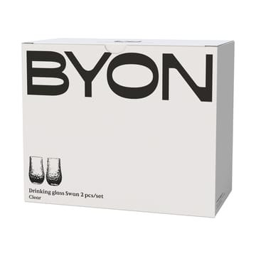 Swan Trinkglas 2er-Pack - Klar - Byon