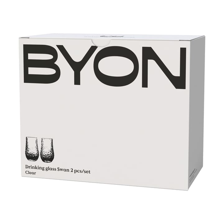 Swan Trinkglas 2er-Pack, Klar Byon