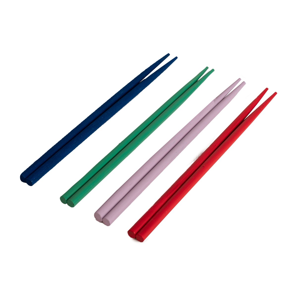 Byon Yaki Essstäbchen 4er-Pack Blau-Grün-Lila-Rot