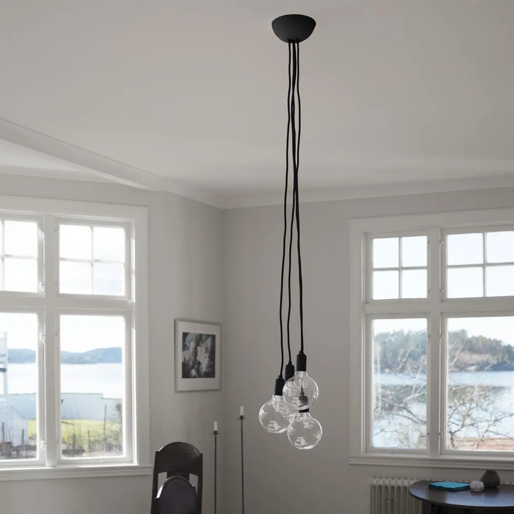 CableCup Quattro Deckenschirm, Schwarz CableCup