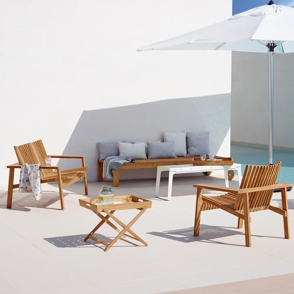 Amaze Lounge-Stuhl, Teak Cane-line