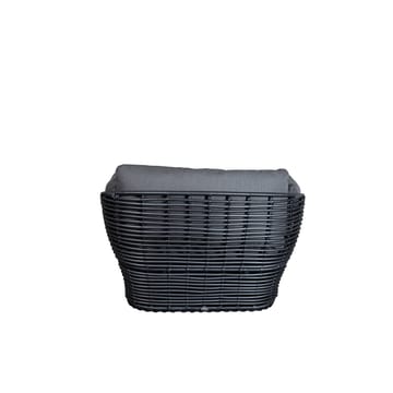Basket Lounge-Sessel - Graphit Grau, inkl. graue Kissen - Cane-line