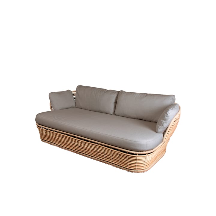 Basket Sofa 2-Sitzer - Natural, taupefarbene Kissen - Cane-line