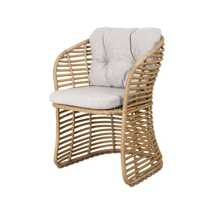 Basket Stuhl mit Kissen - Cane-Line gewebt hellgrau - Cane-line