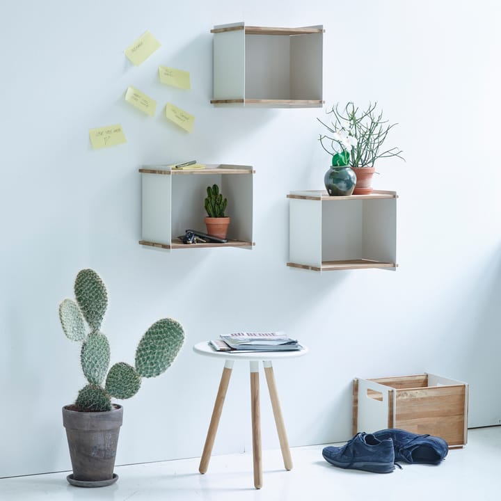 Box Wall Aufbewahrung, White, Teak Cane-line
