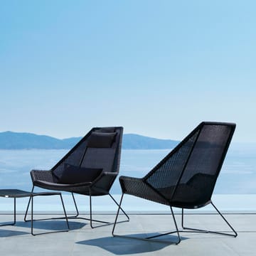 Breeze Lounge-Sessel mit hoher Rückenlehne Weave - Black - Cane-line