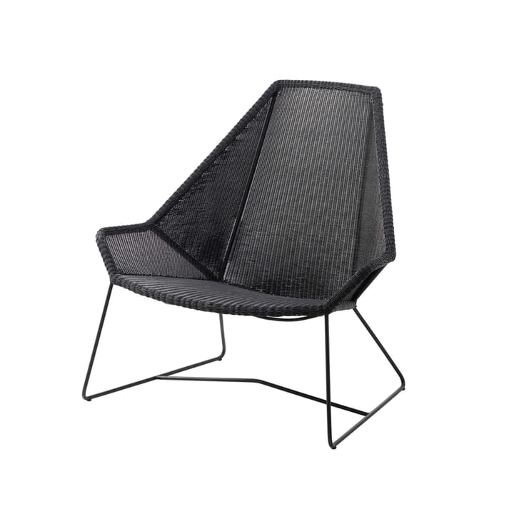Breeze Lounge-Sessel mit hoher Rückenlehne Weave - Black - Cane-line