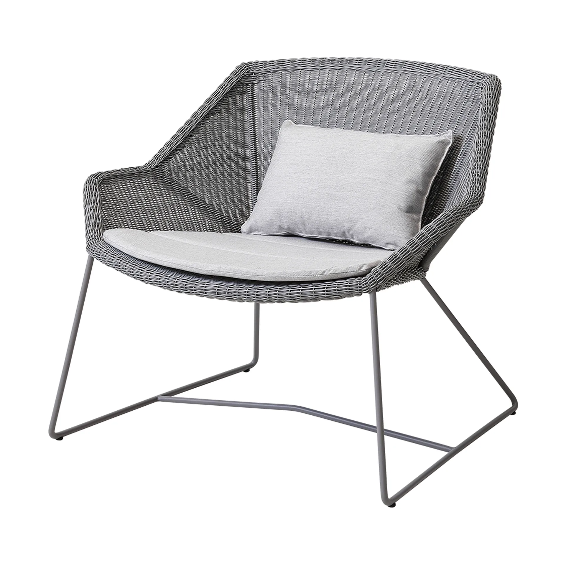 Breeze Lounge-Sesselsitzgruppe, Cane-line Matt Light Grey Cane-line