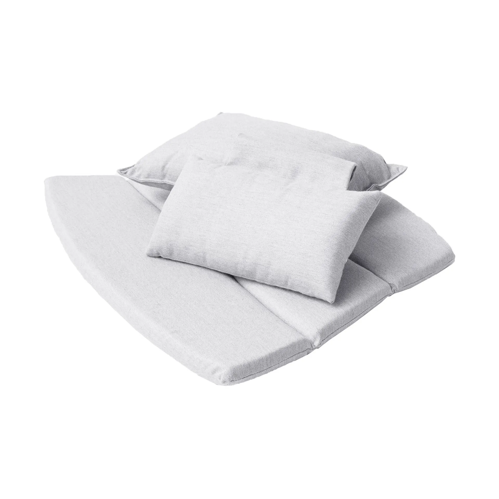 Breeze Lounge-Sesselsitzgruppe mit hoher Rückenlehne, Cane-line Matt Light Grey Cane-line