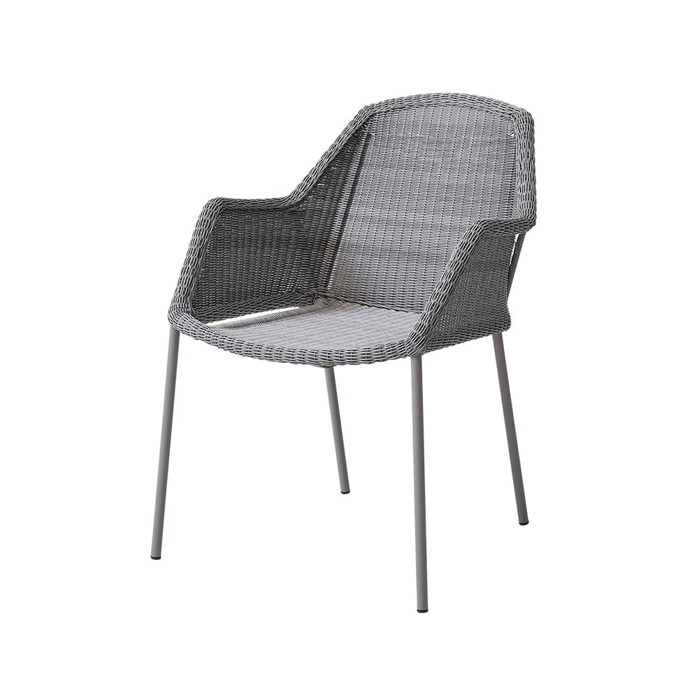 Cane-line Breeze stapelbarer Armlehnstuhl Weave Light Grey