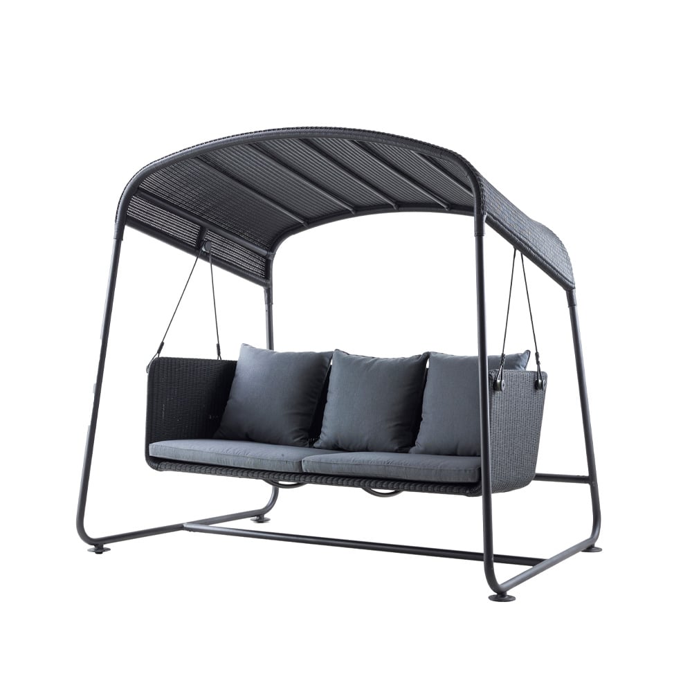 Cane-line Cave Hammock Graphit, inkl. graue Kissen